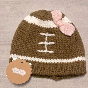 NWT Mud Pie Girls Football Beanie
